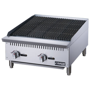 Dukers DCCB24 - Parrilla a gas para mostrador, servicio pesado, 24" Dimensiones: 24" x 28-3/4" x 15-3/8"