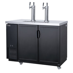 Dukers DKB48-M2, Kegerator de 48", puerta sólida (puerta con bisagras) Dimensiones: 49-¼" x 27" x 35"