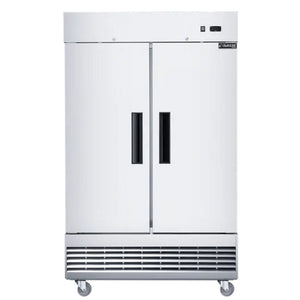 Dukers D55F, montaje inferior (2) congelador de dos puertas, dimensiones: 55-1/8" x 32-5/8" x 80-3/8"