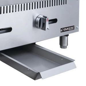 Dukers DCGM36 36" Countertop Gas Griddle with 3 Burners, 3/4" Plate, 90000 BTU