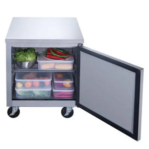 Dukers DUC29R, One Door 29-1/8" Undercounter Refrigerator, 7 cu.ft.