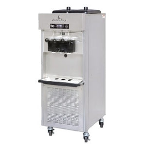 Electro Freeze SLX500 Floor Model Two Flavor Soft Serve Freezer w/Two 16 Quart Mix Hoppers