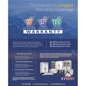 Everest EDA1, One Glass Door Meat Aging & Thawing Cabinet 115v, 22 cu. ft.