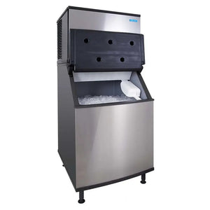 Koolaire KDT-0500A/K-570 515 lbs./day Full Cube Ice Machine w/Bin - 532 lb. Storage, Air Cooled, 115v