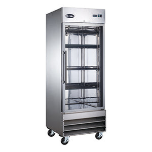 SABA S-23FG, One Glass Door Reach-In Freezer, S/S Interior & Exterior, 23 cu.ft.