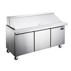 SABA SPS-72-30M, Three Door 72" Salad/Sandwich Prep Table Refrigerator (Mega Top)