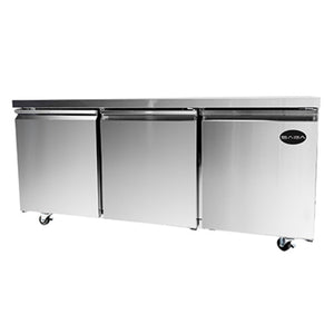 SABA SUC-72R, Three Door 72" Undercounter Refrigerator, 15.5 cu.ft.