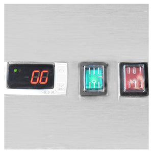 SABA S-23RG, One Glass Door Reach-In Refrigerator, S/S Interior & Exterior, 23 cu.ft.