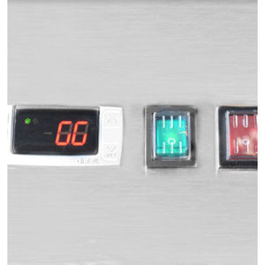 SABA S-47FG, Two Glass Door Reach-In Freezer, S/S Interior & Exterior, 47 cu.ft.