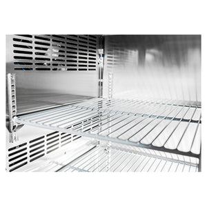 SABA SBB-24-48B, Two Door 48" Refrigerated Back Bar Cooler, Solid Swing Door