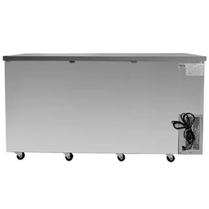 SABA SBB-24-72GSS, Three Door 72" Refrigerated Back Bar Cooler, Glass Swing Door