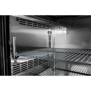 SABA SBB-24-72SS, Three Door 72" Refrigerated Back Bar Cooler, Stainless Swing Door