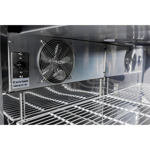 SABA SPP-67-9, Two Door 67.25" Pizza Prep Table Refrigerator, 9 Pans, 115v