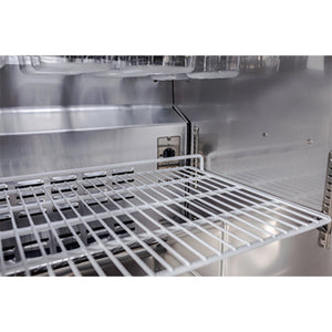 SABA SPS-27-12M, One Door 27" Salad/Sandwich Prep Table Refrigerator (Mega Top)