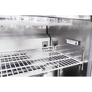 SABA SPS-60-24M, Two Door 60" Salad/Sandwich Prep Table Refrigerator (Mega Top)