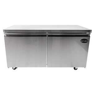 SABA SUC-60R, Two Door 60" Undercounter Refrigerator, 15 cu.ft.