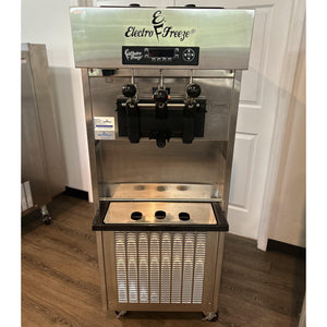 Electro Freeze SLX500 Floor Model Two Flavor Soft Serve Freezer w/Two 16 Quart Mix Hoppers