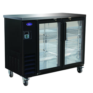 Refrigerador de barra trasera Valpro VP48G de 49” con dos puertas de vidrio