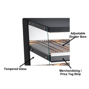 BakeMax BMHGG01 Titan Series Self-Serve Heated Display Case