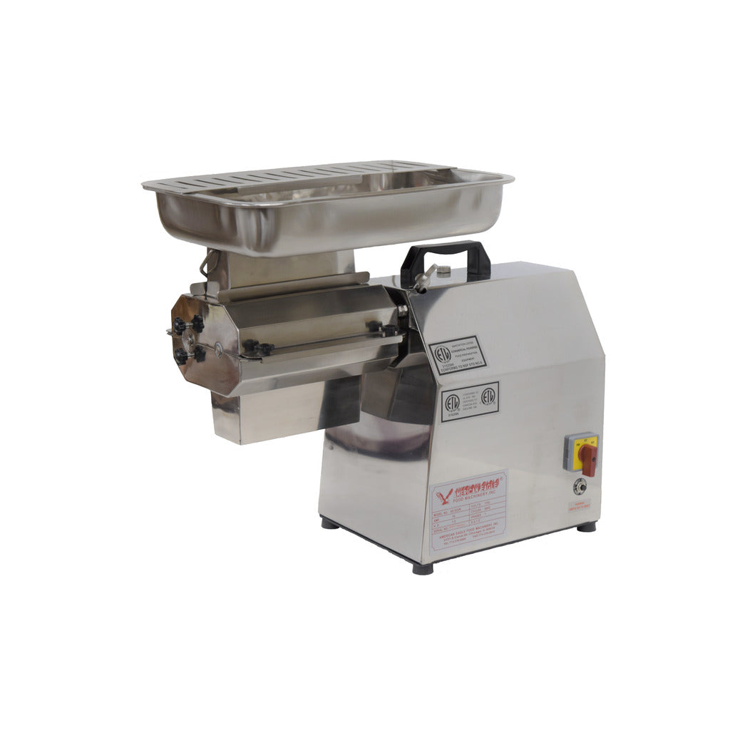 American Eagle AE-GMC22N-1 Countertop Electric Meat Cutter Kit, 1&quot; Strips