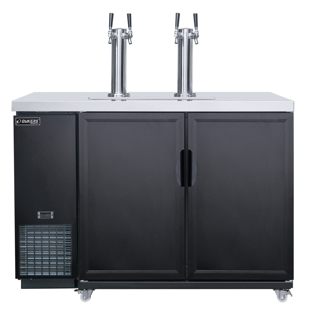 Dukers DKB48-M2, Kegerator de 48&quot;, puerta sólida (puerta con bisagras) Dimensiones: 49-¼&quot; x 27&quot; x 35&quot;