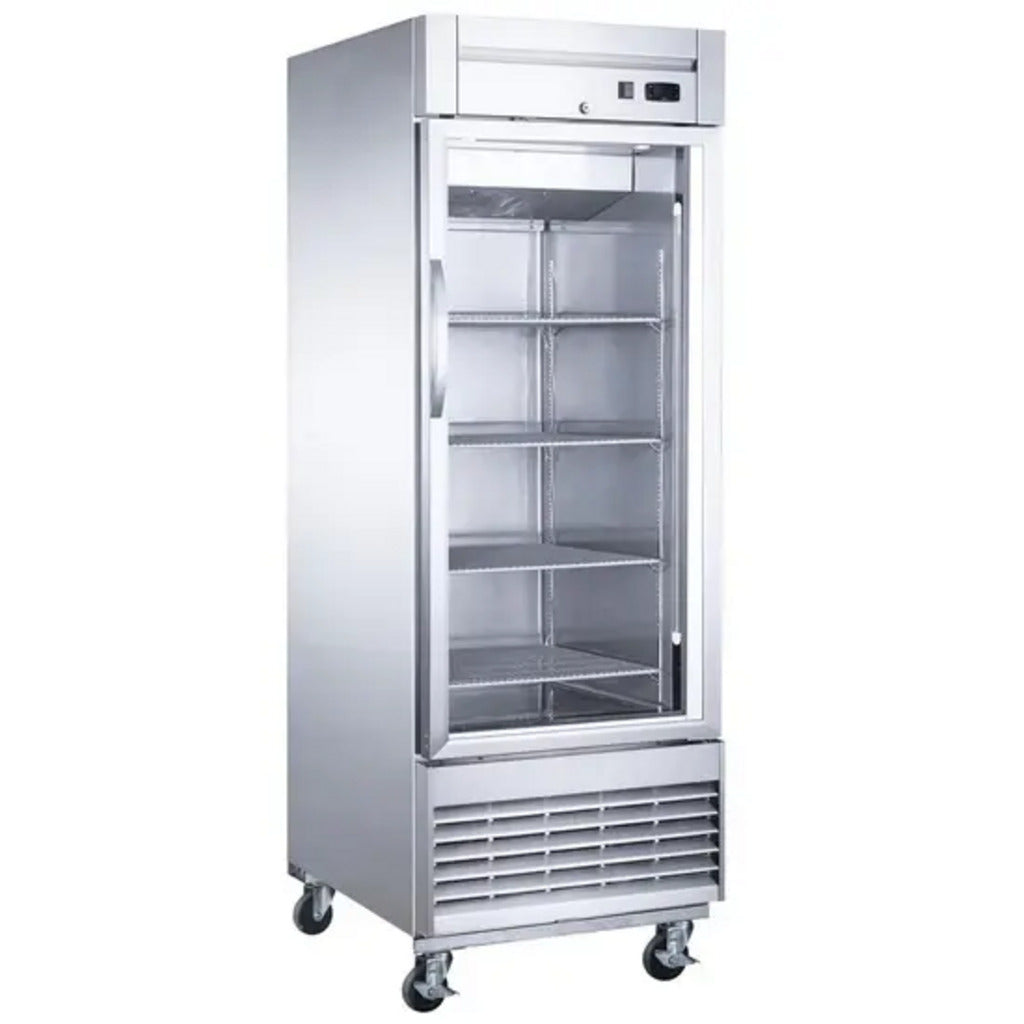 Dukers D28R, montaje inferior (1) refrigerador de una puerta, dimensiones: 27-1/2&quot; x 32-5/8&quot; x 80-3/8&quot;