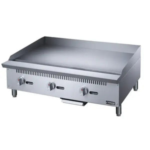 Dukers DCGMA36 Countertop Gas Griddle, 36" Wide, Heavy Duty 1" Thick Plate, 90,000 BTU