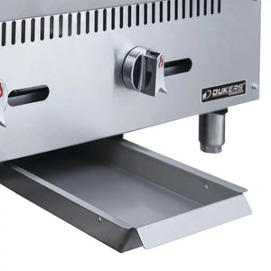Dukers DCGMA60 Countertop Gas Griddle, 60" Wide, Heavy Duty 1" Thick Plate, 150,000 BTU