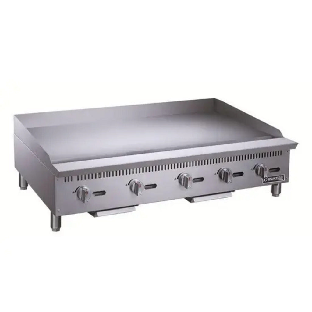 Dukers DCGMA60 Countertop Gas Griddle, 60&quot; Wide, Heavy Duty 1&quot; Thick Plate, 150,000 BTU