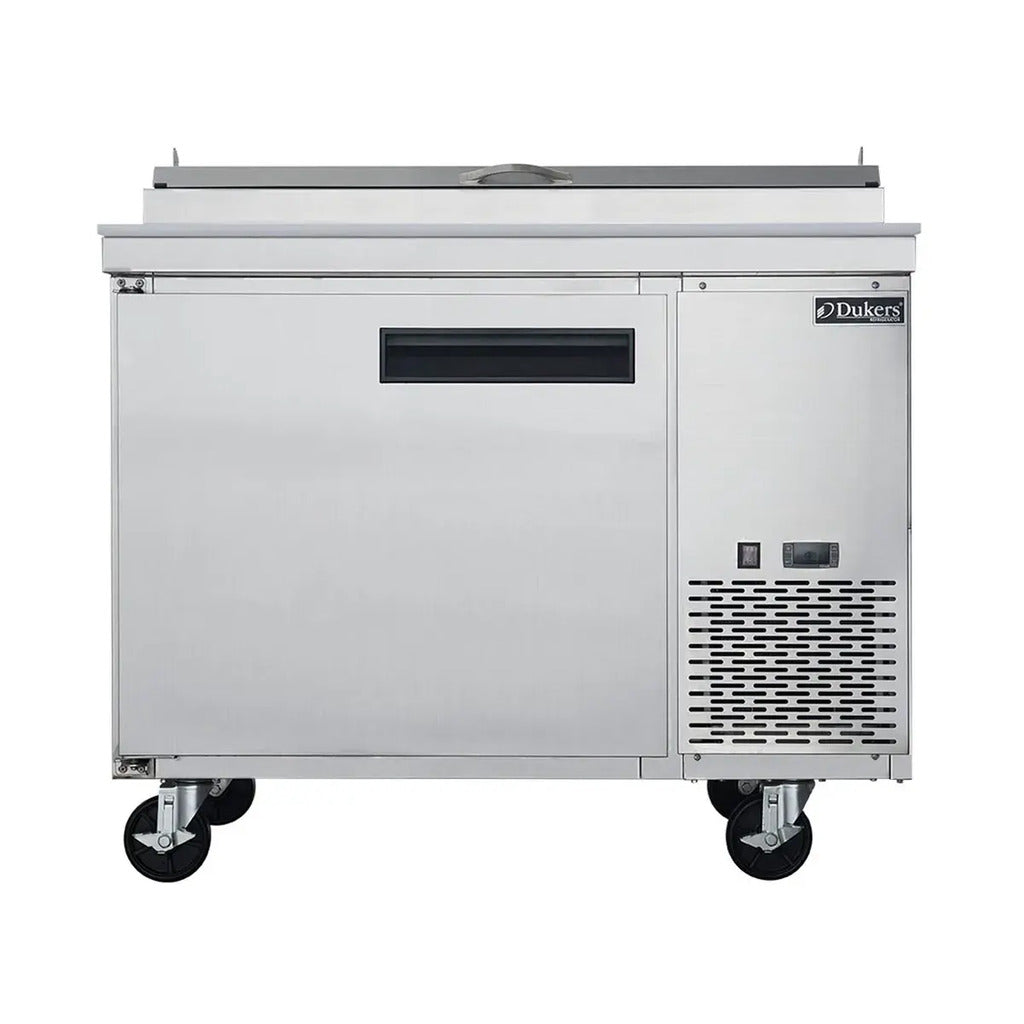 Dukers DPP44-6-S1, One Door 44-5/8" Pizza Prep Table Refrigerator, 6 Pans, 115v