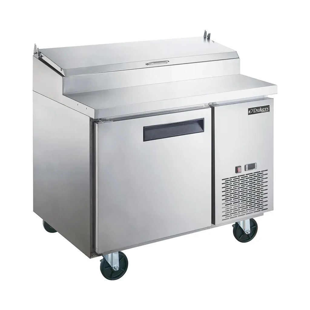 Dukers DPP44-6-S1, One Door 44-5/8" Pizza Prep Table Refrigerator, 6 Pans, 115v