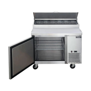 Dukers DPP44-6-S1, One Door 44-5/8" Pizza Prep Table Refrigerator, 6 Pans, 115v