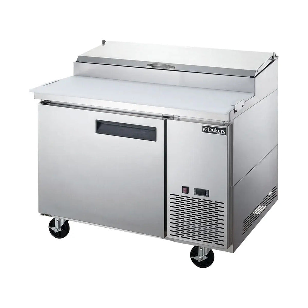 Dukers DPP44-6-S1, One Door 44-5/8" Pizza Prep Table Refrigerator, 6 Pans, 115v