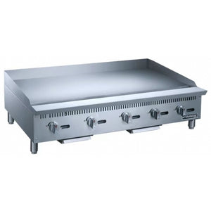 Dukers DCGM60 60" Countertop Gas Griddle w/ 5 Burners