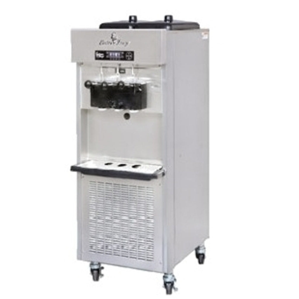 Electro Freeze SLX400E Floor Model Two Flavor Soft Serve Freezer w/Two 12 Quart Mix Hoppers