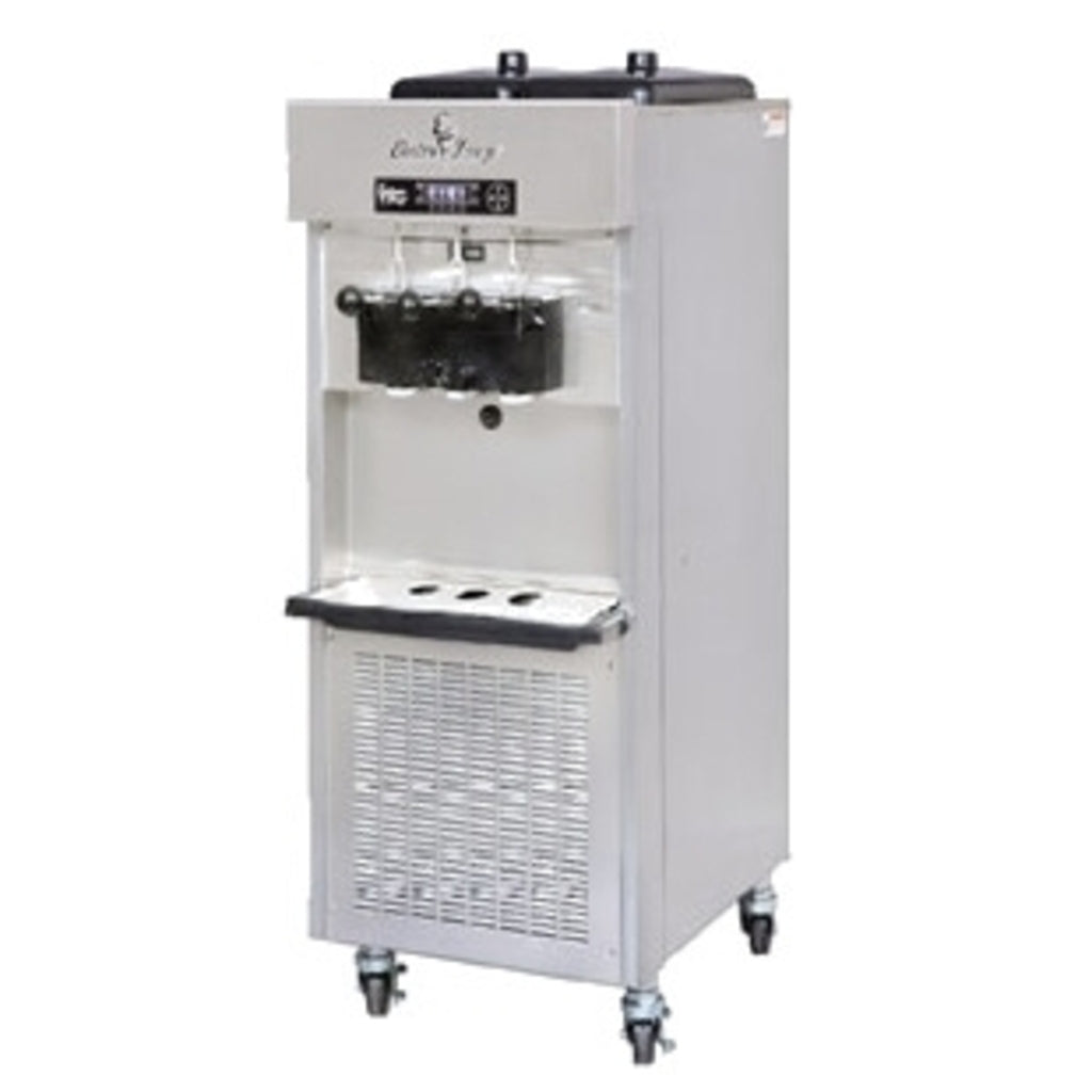 Electro Freeze SLX500 Floor Model Two Flavor Soft Serve Freezer w/Two 16 Quart Mix Hoppers