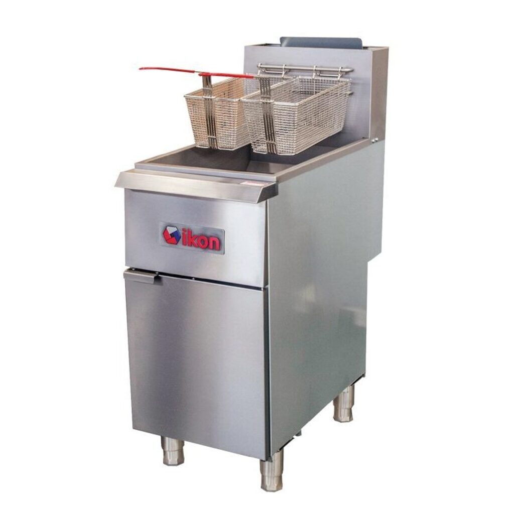 Ikon Cooking IGF-75/80 NG Gas Fryer, 80 lb. Capacity, Natural Gas