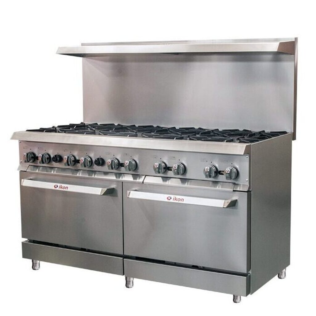 Ikon Cooking IR-10-60, Commercial 60" Gas Range, Ten Burners