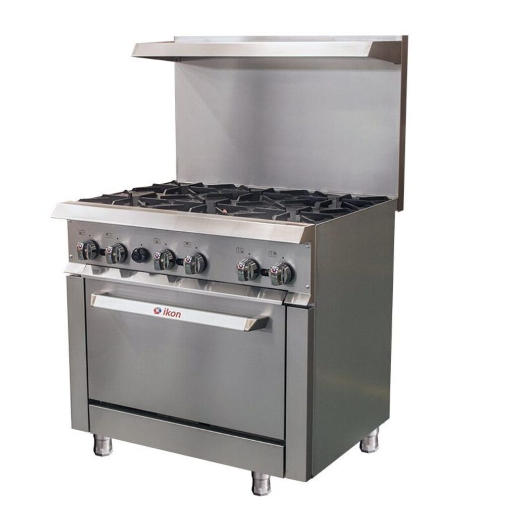 Ikon Cooking IR-6-36 Commercial 36" Gas Range, Six Burner