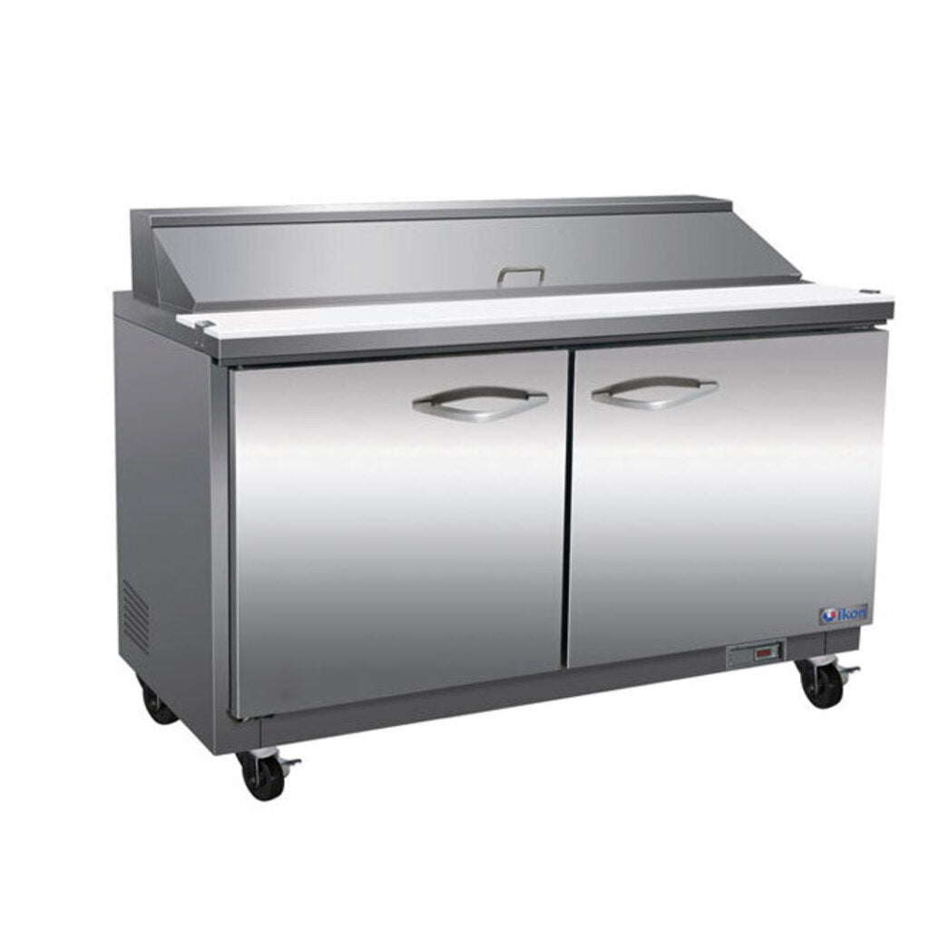 Ikon Refrigeration ISP48, Two Door 48&quot; Salad/Sandwich Prep Table Refrigerator (Standard Top)