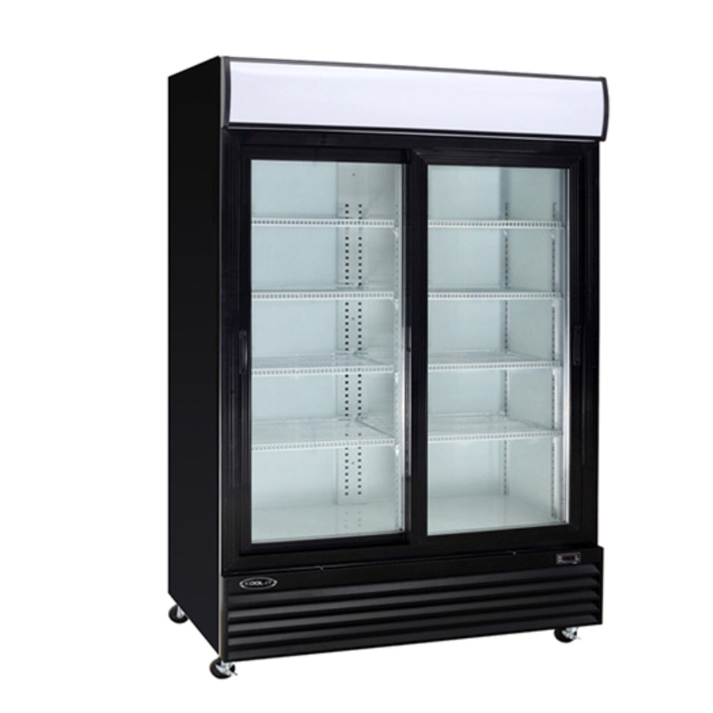 Kool-It KGM-42, Two Glass Door 52.3" Merchandiser Refrigerator, 37.1 cu.ft.