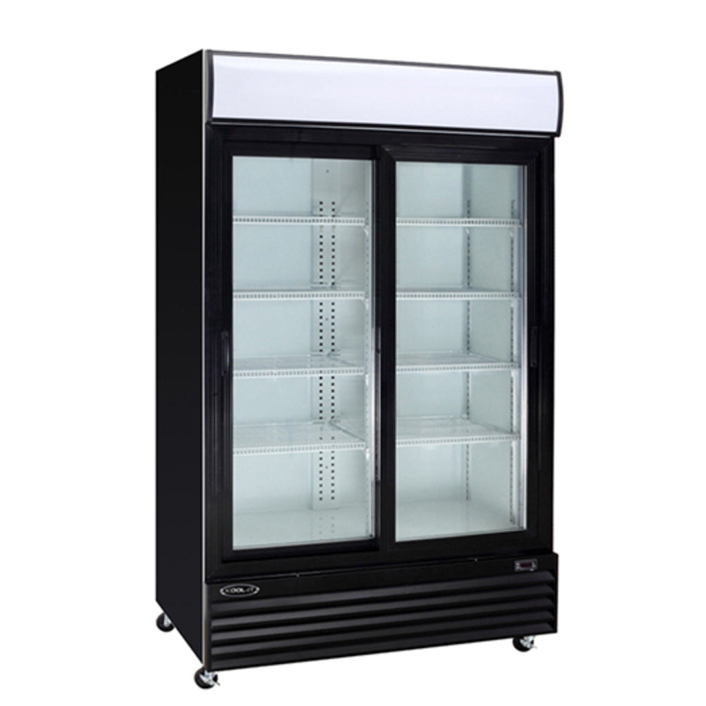Kool-It KSM-42, Two Sliding Glass Door 52.3" Merchandiser Refrigerator, 34.1 cu.ft.