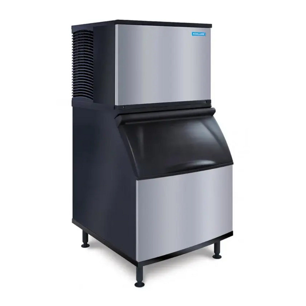 Koolaire KYT-0400A/K-400 450 lbs./day Half-Dice Ice Machine w/Bin - 365 lb. Storage, Air Cooled, 115v