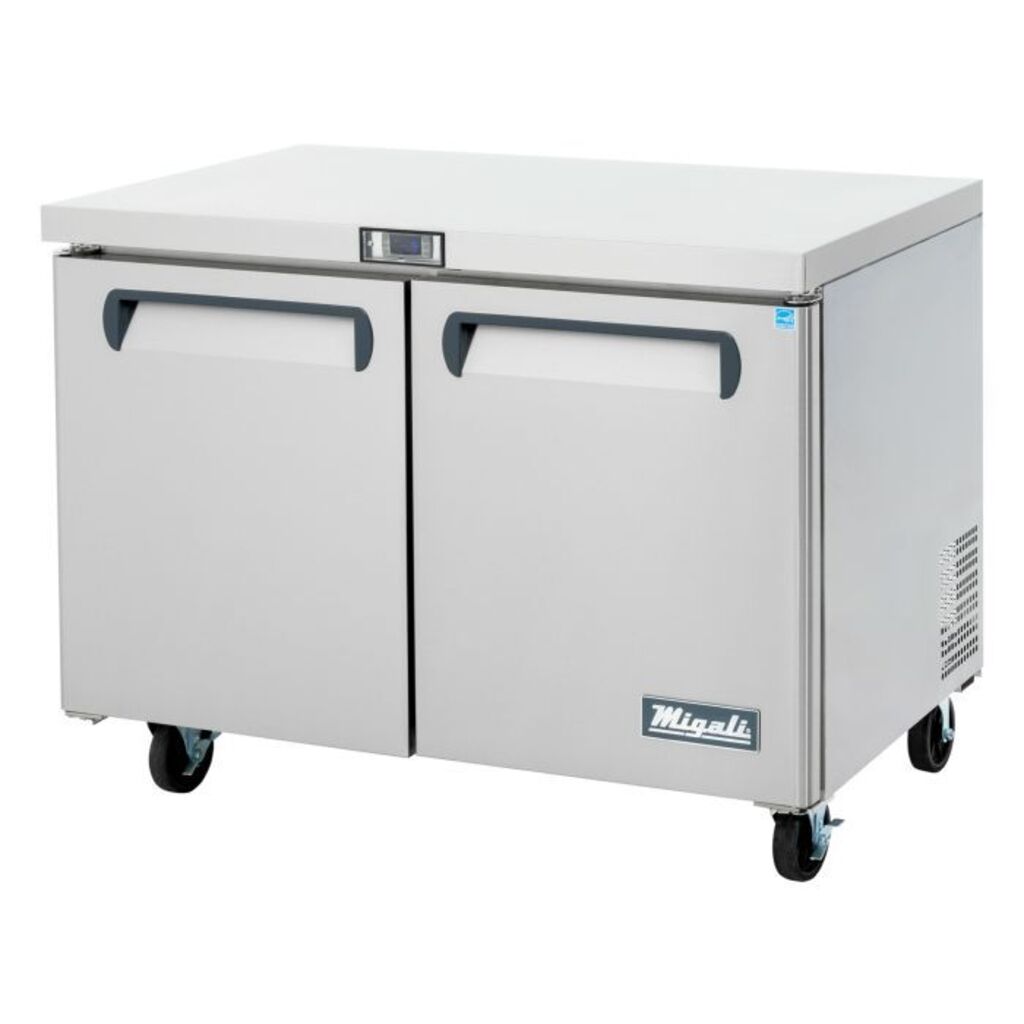 Migali C-U48F-HC, Two Door 48&quot; Undercounter Freezer, 12 cu.ft.
