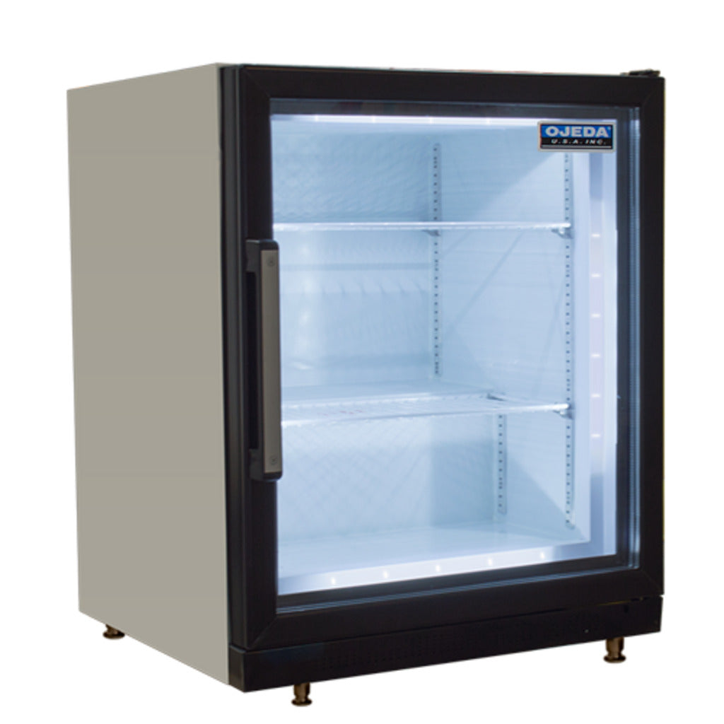 Ojeda USA CTFH-3, 23.8" Countertop Glass Door Merchandiser Freezer, 3 cu.ft.