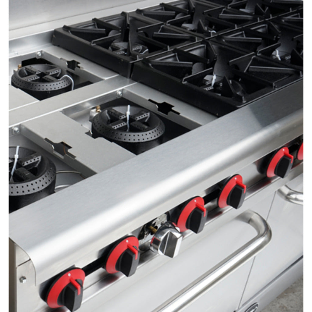 SABA GR60 60" Gas Range 10 Burners with Oven 362,000 BTU
