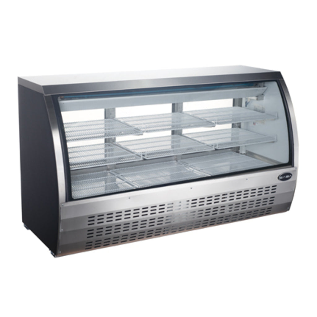 SABA SCGG-82, 82&quot; Curved Glass Refrigerated Deli Case