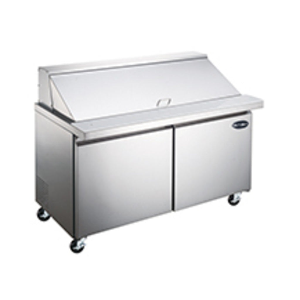 SABA SPS-48-18M, Two Door 48&quot; Salad/Sandwich Prep Table Refrigerator (Mega Top)