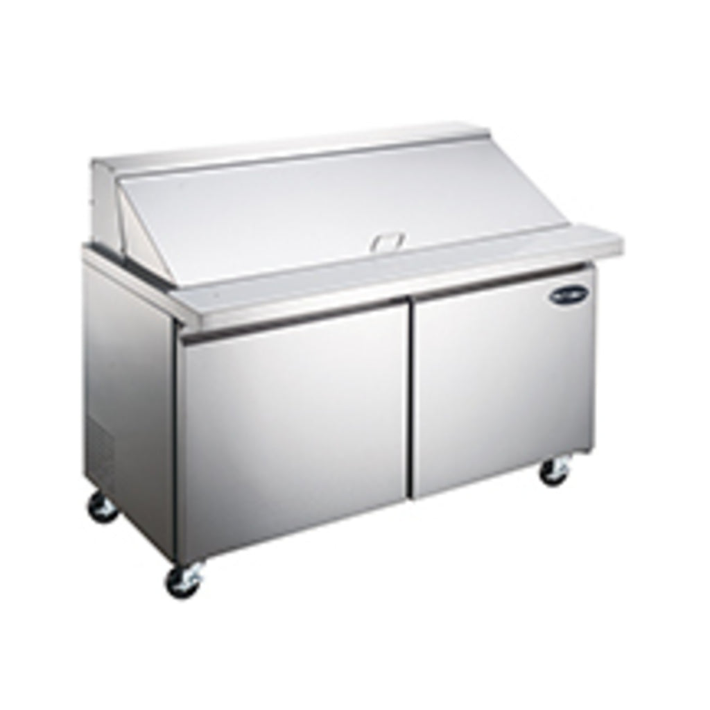 SABA SPS-60-24M, Two Door 60&quot; Salad/Sandwich Prep Table Refrigerator (Mega Top)