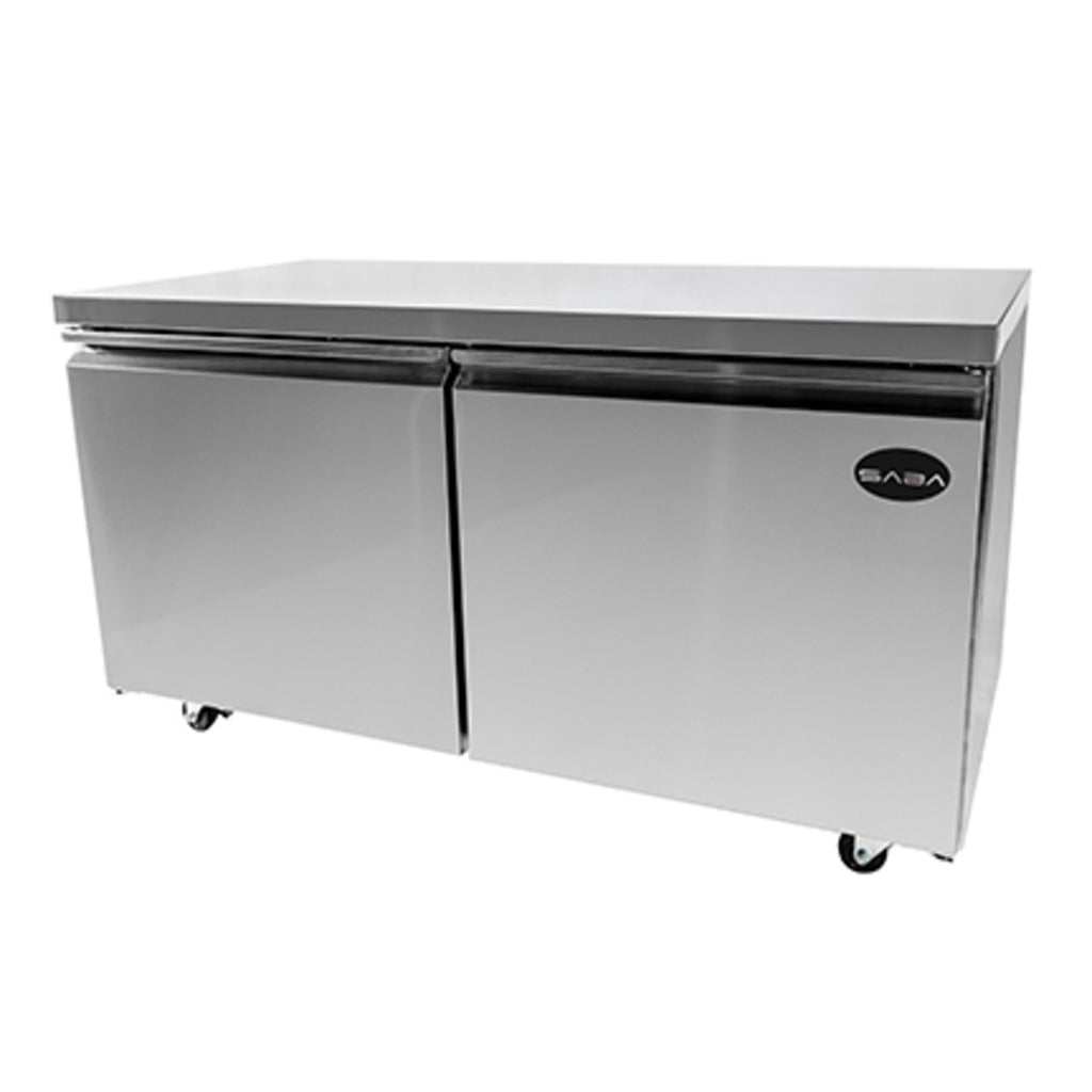 SABA SUC-60R, Two Door 60&quot; Undercounter Refrigerator, 15 cu.ft.
